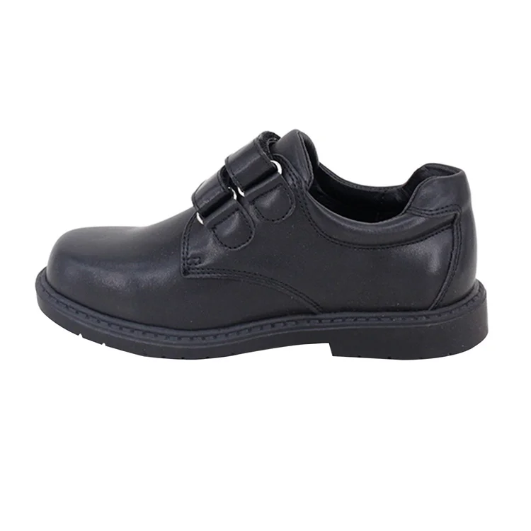 Factory Wholesale Light Weight Kids Black School Shoes Student Black