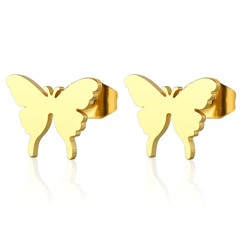 mens butterfly earrings