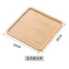Assiette carrée en bambou, 30*30*2cm
