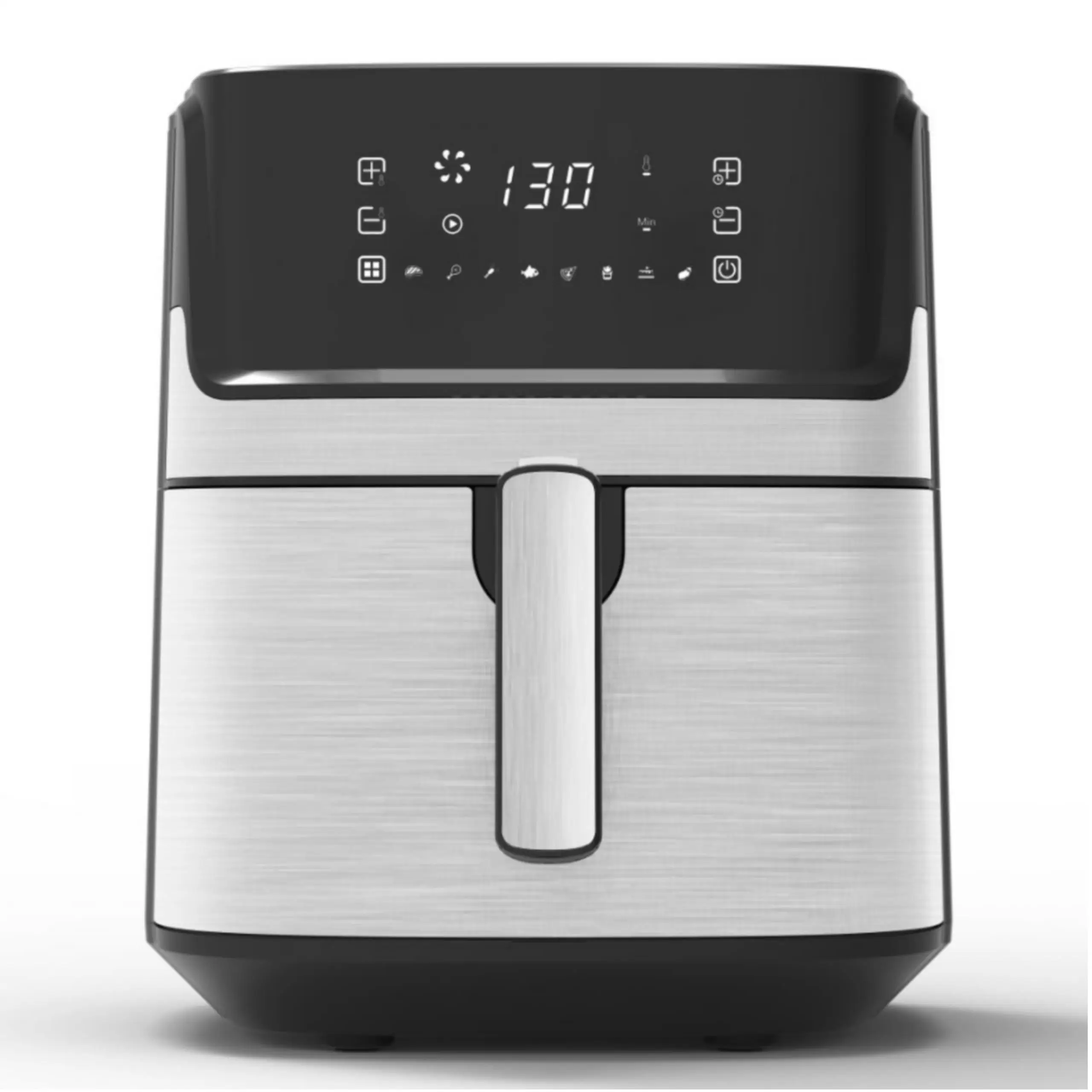 Longbank Wholesale Friteuse Professionnel Multifunction Large Capacity Digital Air Fryer Electric Healthy Square Home Kitchen