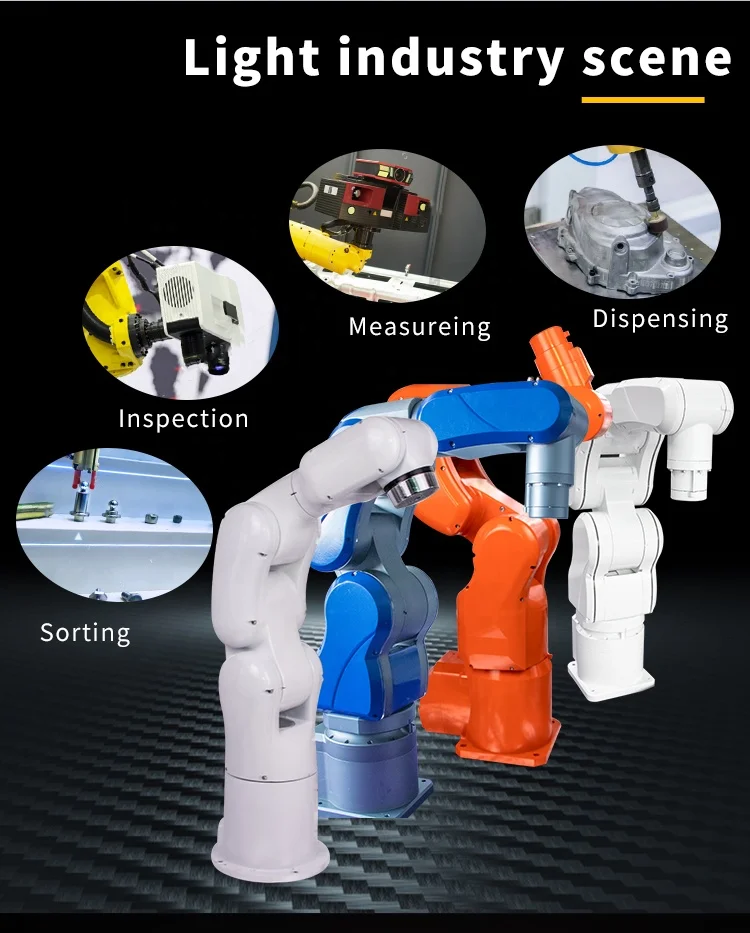 China Wholesale New RobotAnno 6-Axis Mini Industrial Robot Arm Gripper 3KG Load IP54 Protection CE Certified Gear Reducer