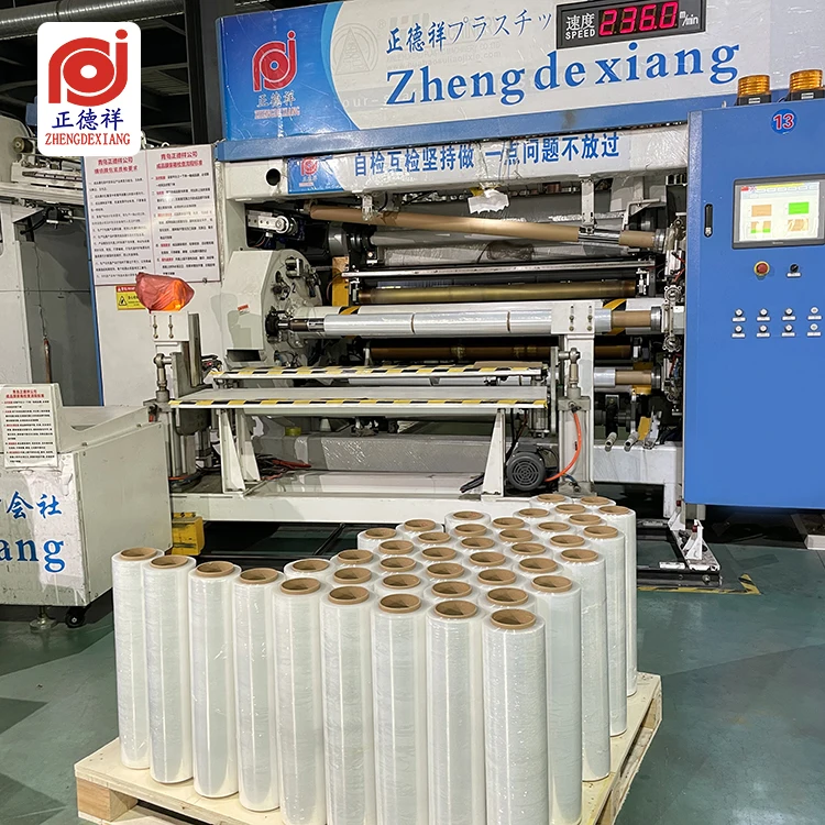 High Quality Competitive Price LLDPE Packaging Strech Film Plastic Wrap Roll PE Pallet Wrapping Stretch Film