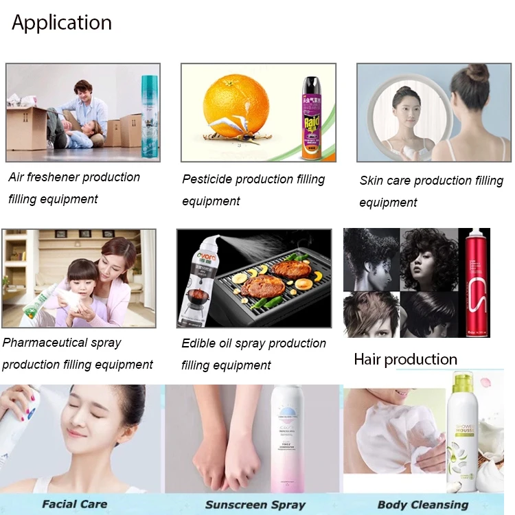 Автоматическая машина для розлива аэрозоля, машина для производства аэрозольных банок