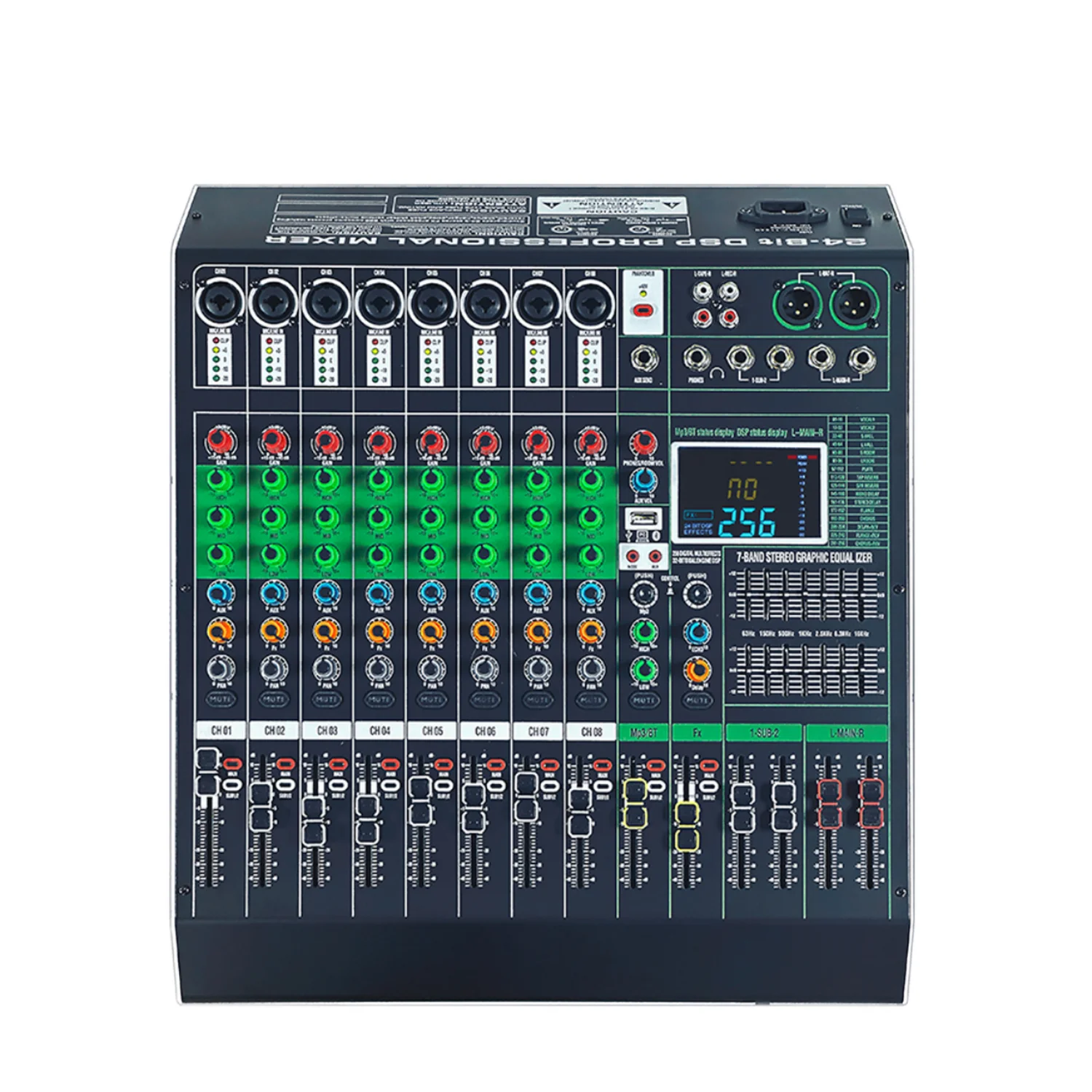 Green Audio GAX-DX8 USB Connection Built-in 256 DSP Effects 4-Channel ...