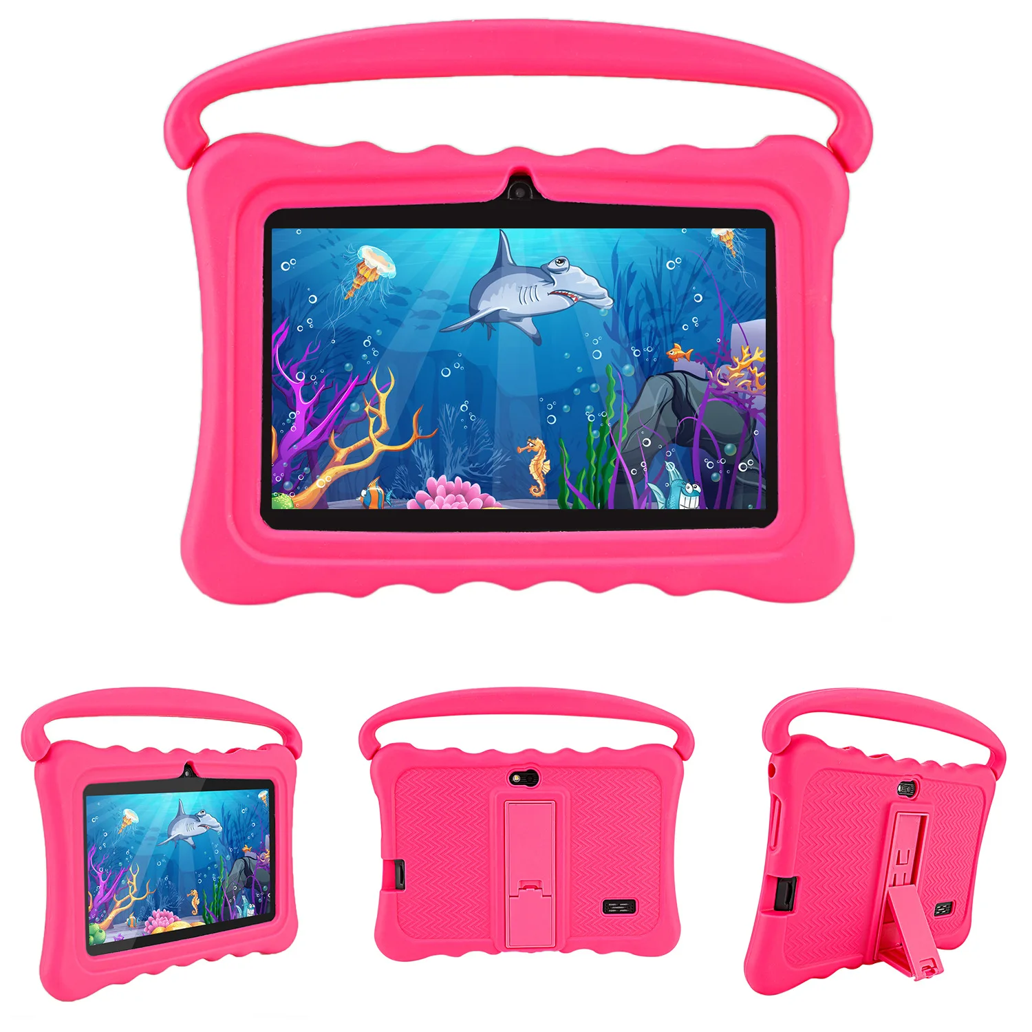 7 Inch Cheap Wifi Android Tablet Pc  with Silicon case for Kids Education