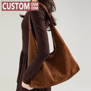 Women'S Fashion Trending Personalized Suede and Pu Leather Bolsos De Mujer Handbags Shoulder Bag Shopping Bags for Women