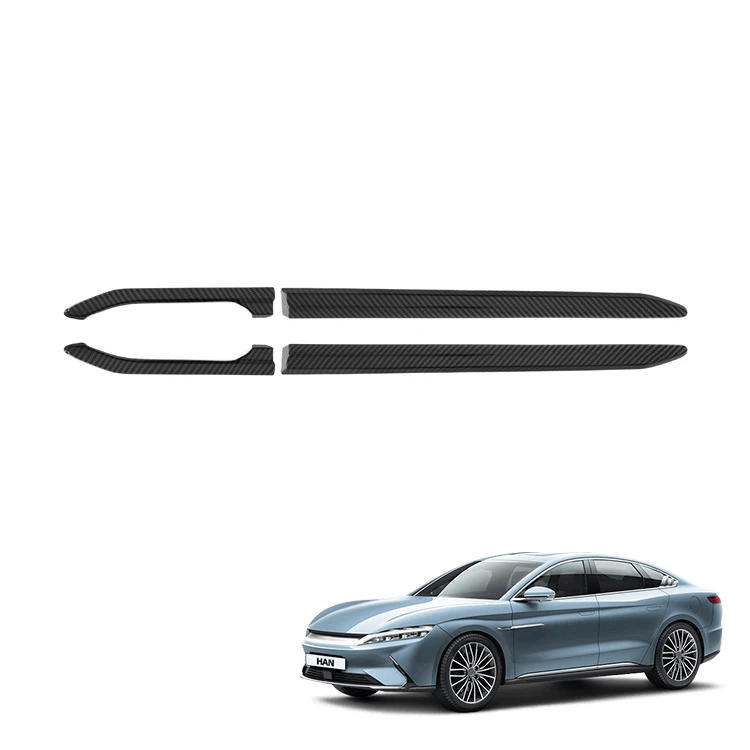Car Fender Trim for BYD Han Accessories ABS Carbon Fiber Pattern Side Fender Camera Vent Cover Interior Accessory