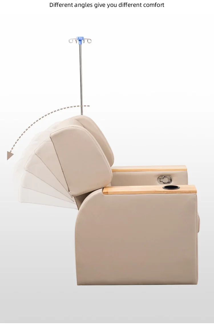 Роскошный цветной кожаный Многофункциональный одиночный диван для Больницы IV инфузионный стул с