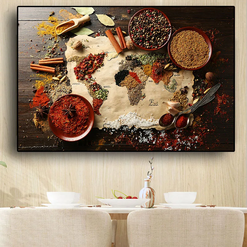 Aromatic Spices Wall Art　ビンテージ　アート Aromatic Spices Wall Art ビンテージ アート Spices Wall Art