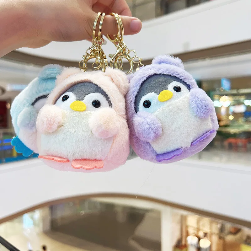 Luxury Kawaii Cute Cartoon Penguin Doll Keychain Stuffed Animal Toys ...