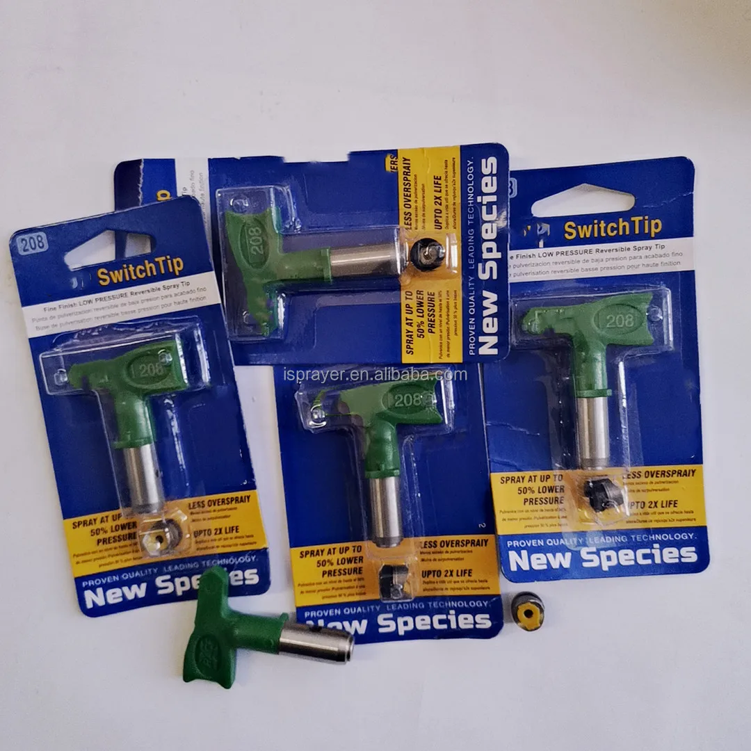 Green Airless Paint Sprayer Tip 310 410 510 Fine Finish Low Pressure