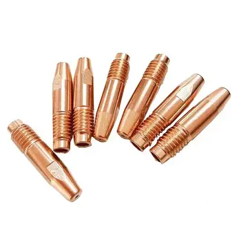 Factory Supply Gas Torch Accessories Zirconia Copper Weld Tips Arc Welder Consumables MIG Welding Contact Tip M8X32 / M10 x40