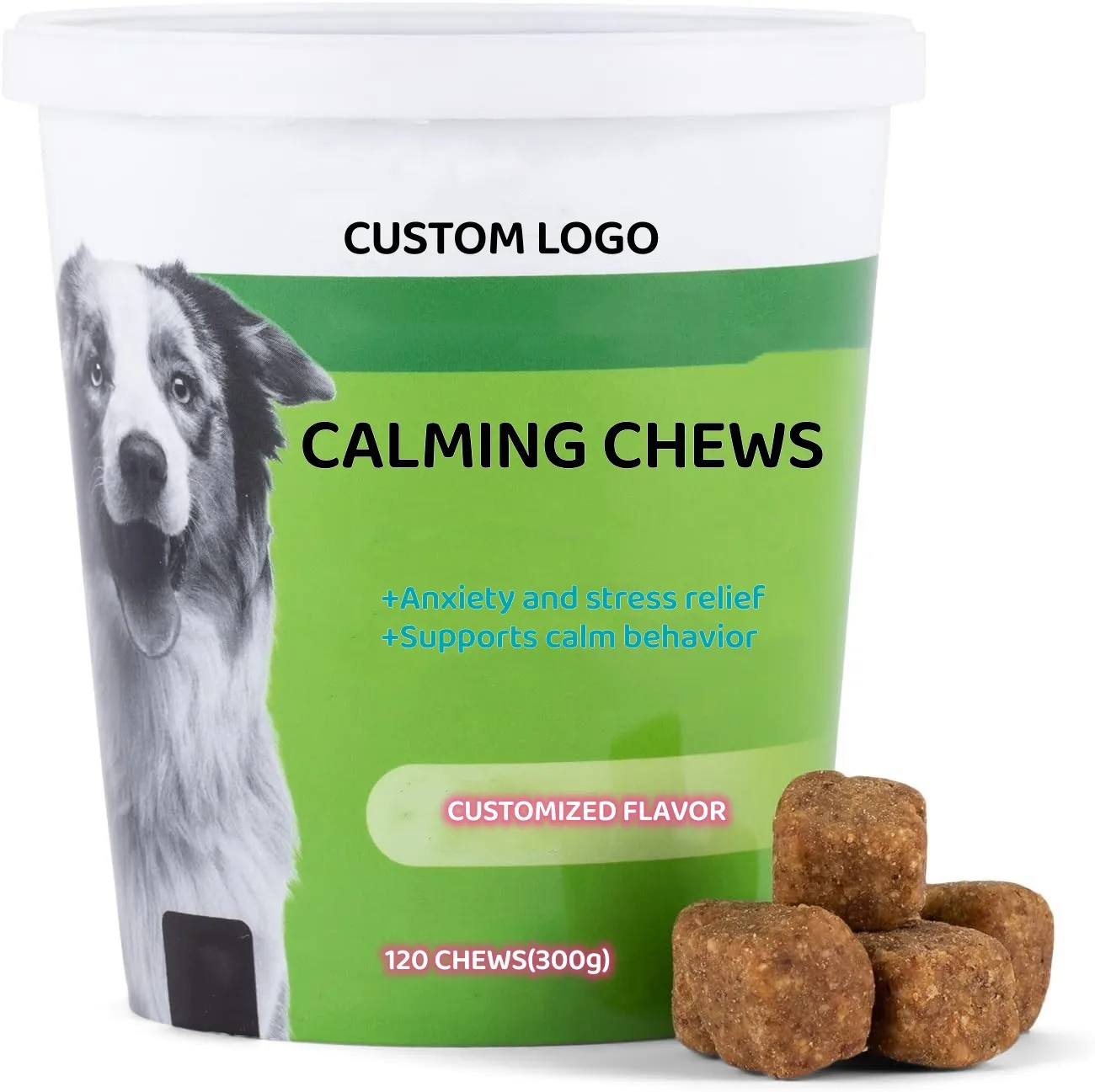 Anxiety Rlief Treats Promote Sleep With Melatonin & Ltryptophan For Pet Dog Calming Chews