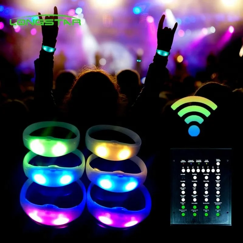 LED Control Cloth Wristband with DMX Geofencing for Weddings Birthdays & Concerts Party Decorations