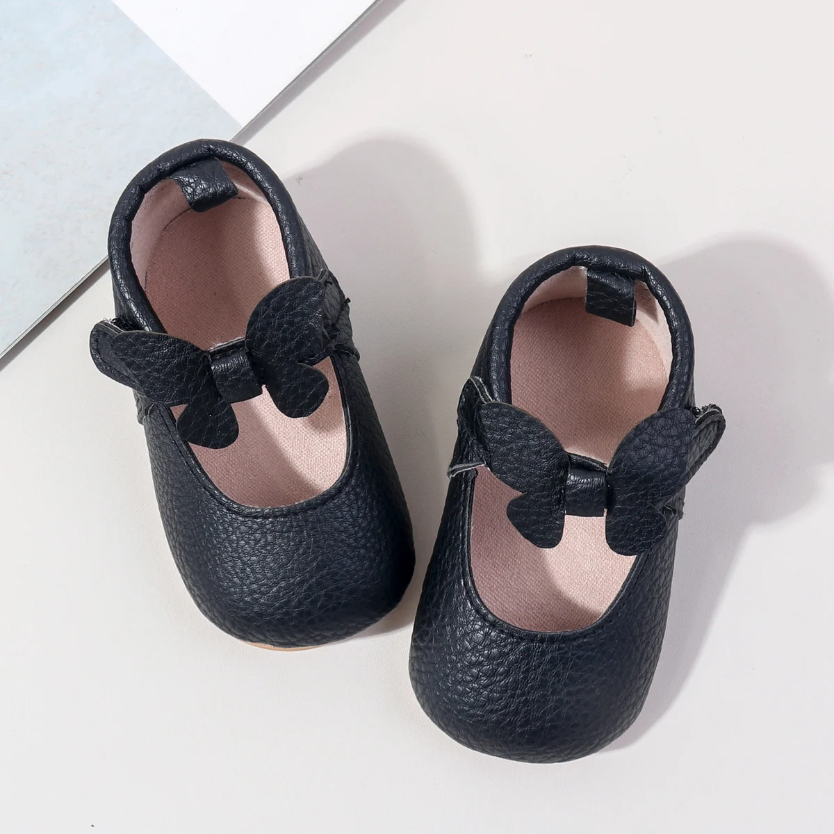 2025 Spring Autumn Summer Infant Newborn Girl Shoes Breathable Cotton Soft TPR Soles Bowknot Princess Baby Shoes manufacture