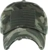 American flag-green camo