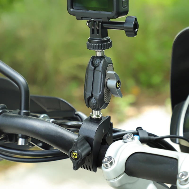 SMNU Storm Series Motorcycle Bike Handlebar Mount Holder Aluminum Alloy Camera Photography Selfie Stick Super Clamp for Bike