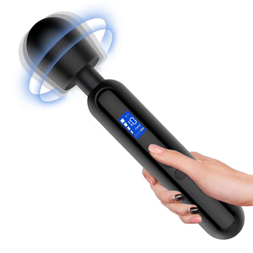 8 Speed 20 Frequency Powerful Usb Mini Silicone Vibrating Body Massager Dildo Sex Toy AV Stick Wand Vibrator for Women