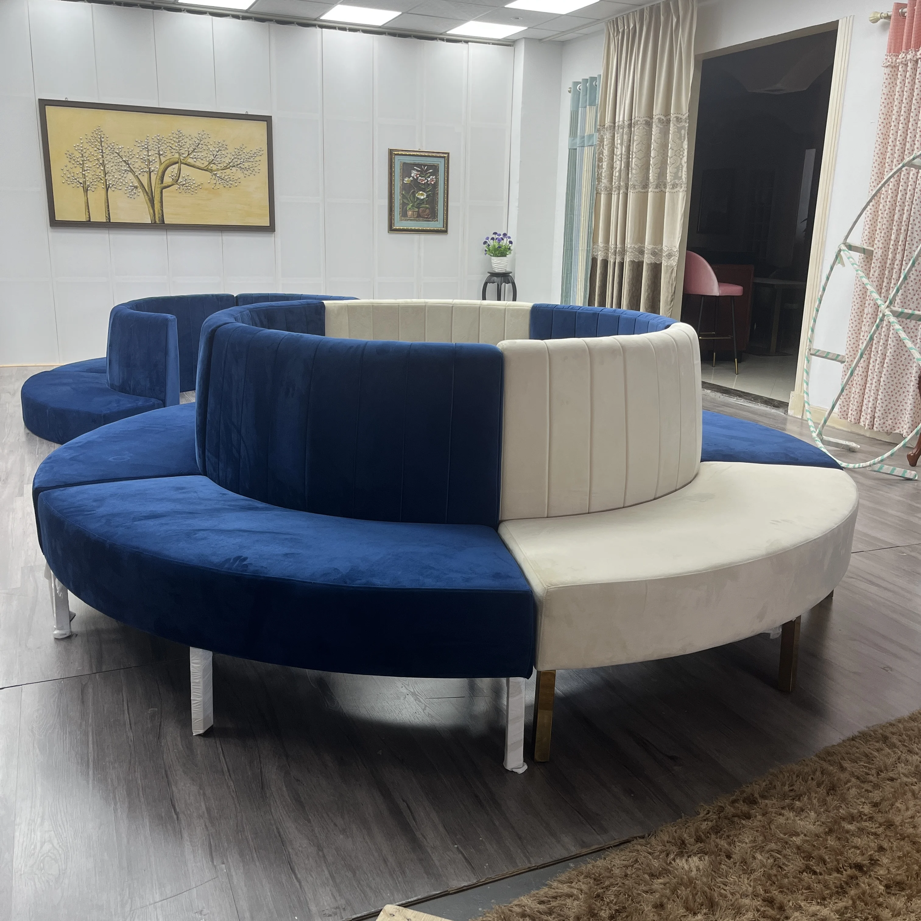 Modular Sofa Customized Booth Seating Banquette Cafe Furniture Set Leather Restaurant Booth Furniture