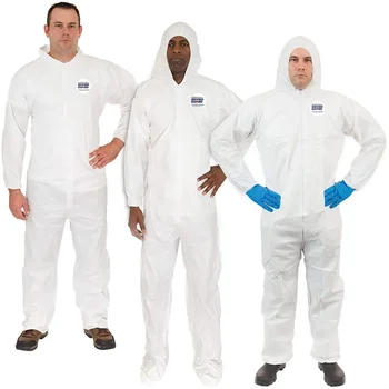 Non Woven Microporous Disposable Heavy Chemical Spray Safety Coverall ...