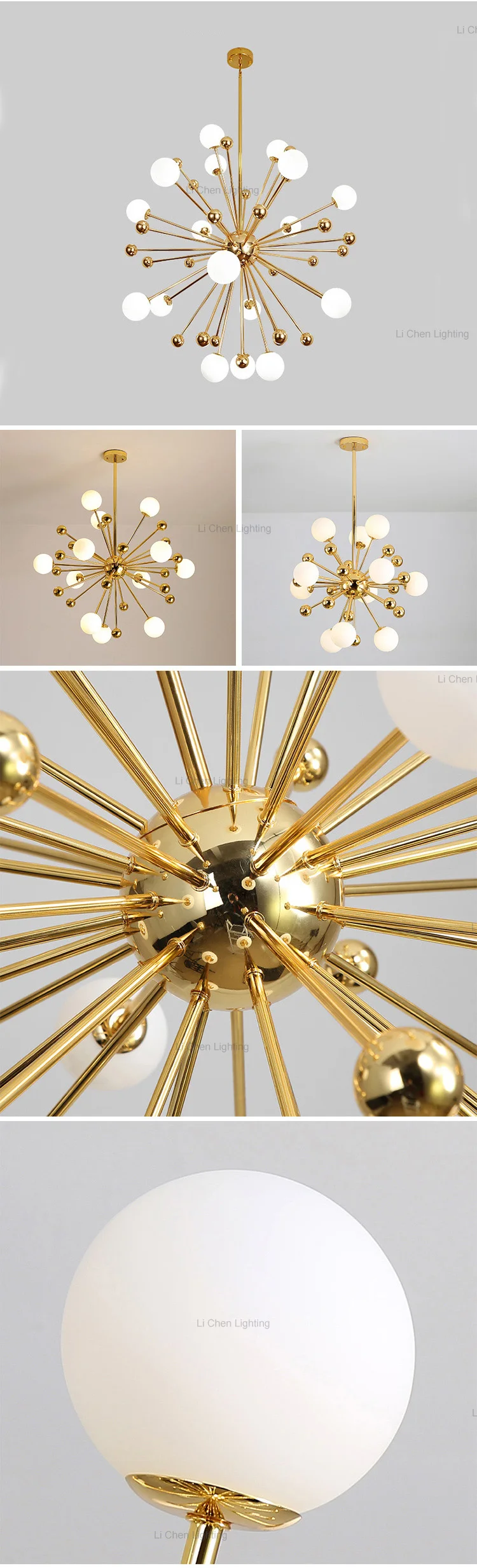 p0037 modern glass bubble chandelier luxury cluster globe pendant lamp for dining table chandelier-3