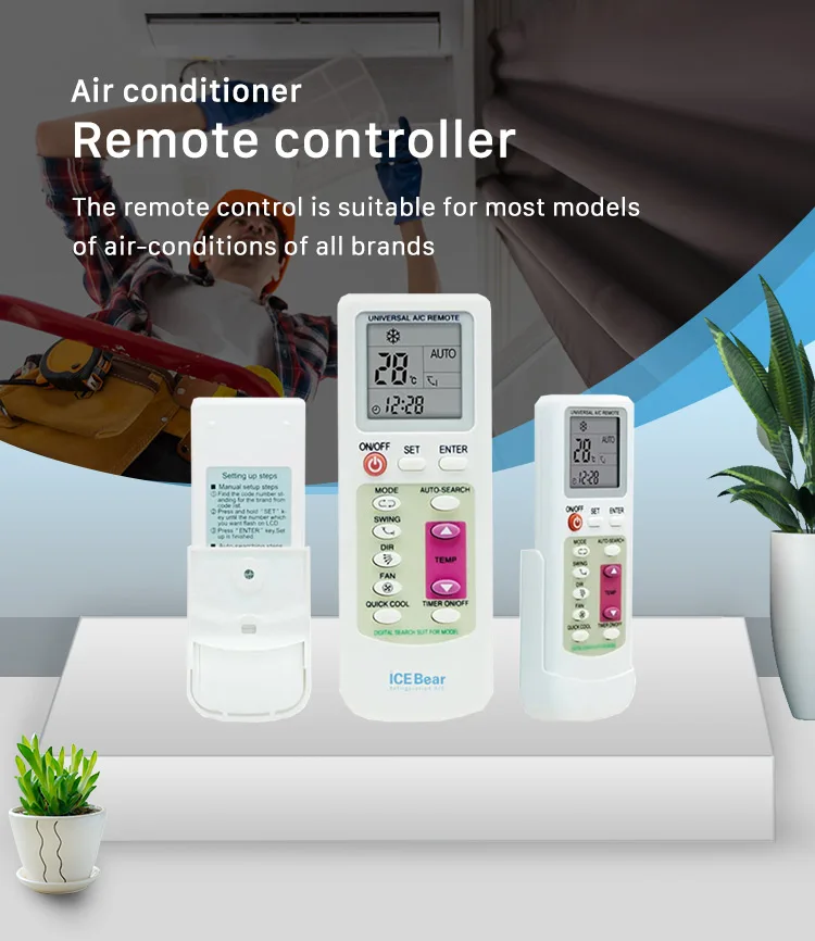 Air Conditioner Remote Control Universal Replacement For Ac 2000 In 1 ...