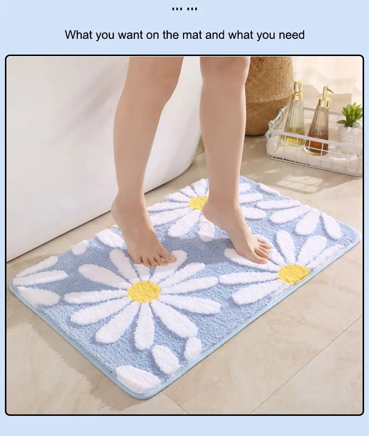 Bathroom Mat Supplier Custom anti-slip Bathmat Floor Mats and Carpets super absorbent microfiber sink bath mats rugs wholesalers details