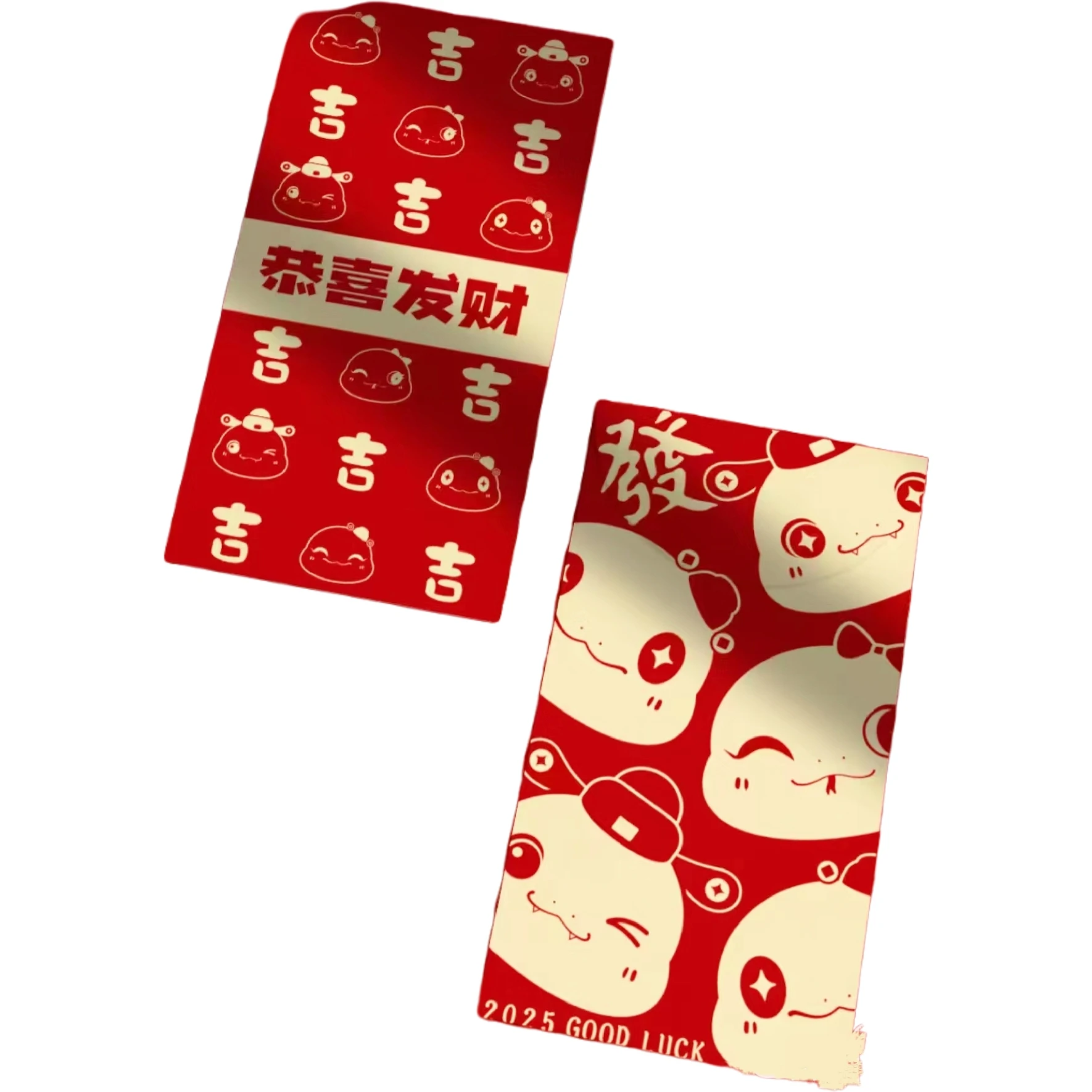 Custom Gold Stamping Red Packet 2025 Red Envelopes Chinese New Year Lucky Money Hongbao Packet Angpao