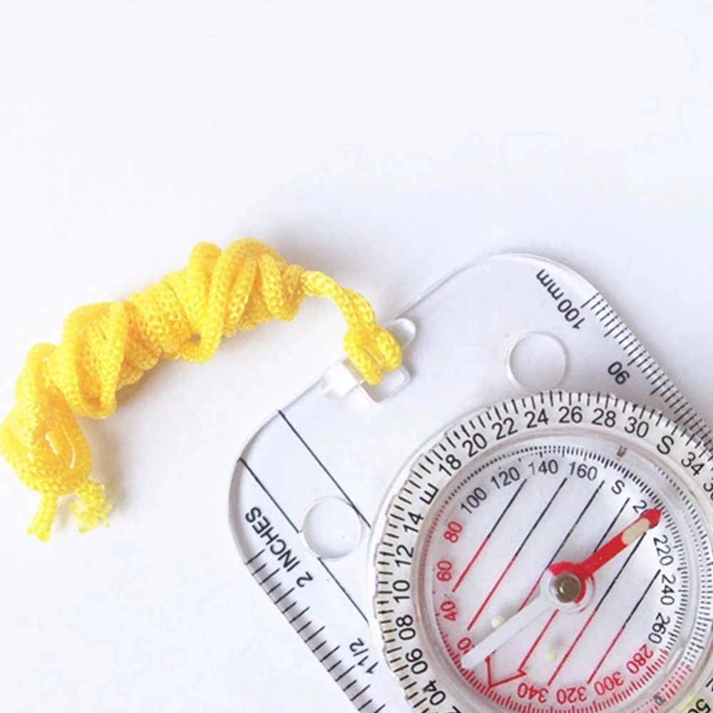 Orienteering Compass Drawing Scale Hiking Pointing Guide Portable Foldable Handheld Map Ruler Camping Compass
