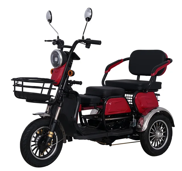 Hot Sale 500W Electric Scooter Tricycle for Adults Open Body 3-Wheel Passenger & Cargo Vehicle 60V 48V Options EEC Certified