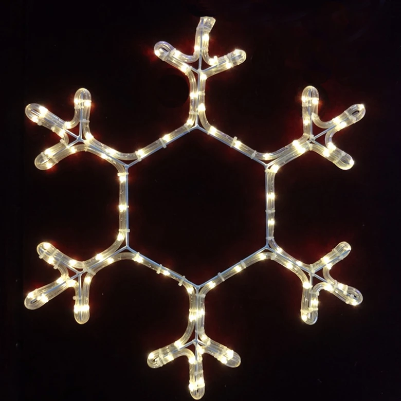 30-80CM LED 2D Snowflakes Motif Lights Waterproof Outdoor Christmas ...