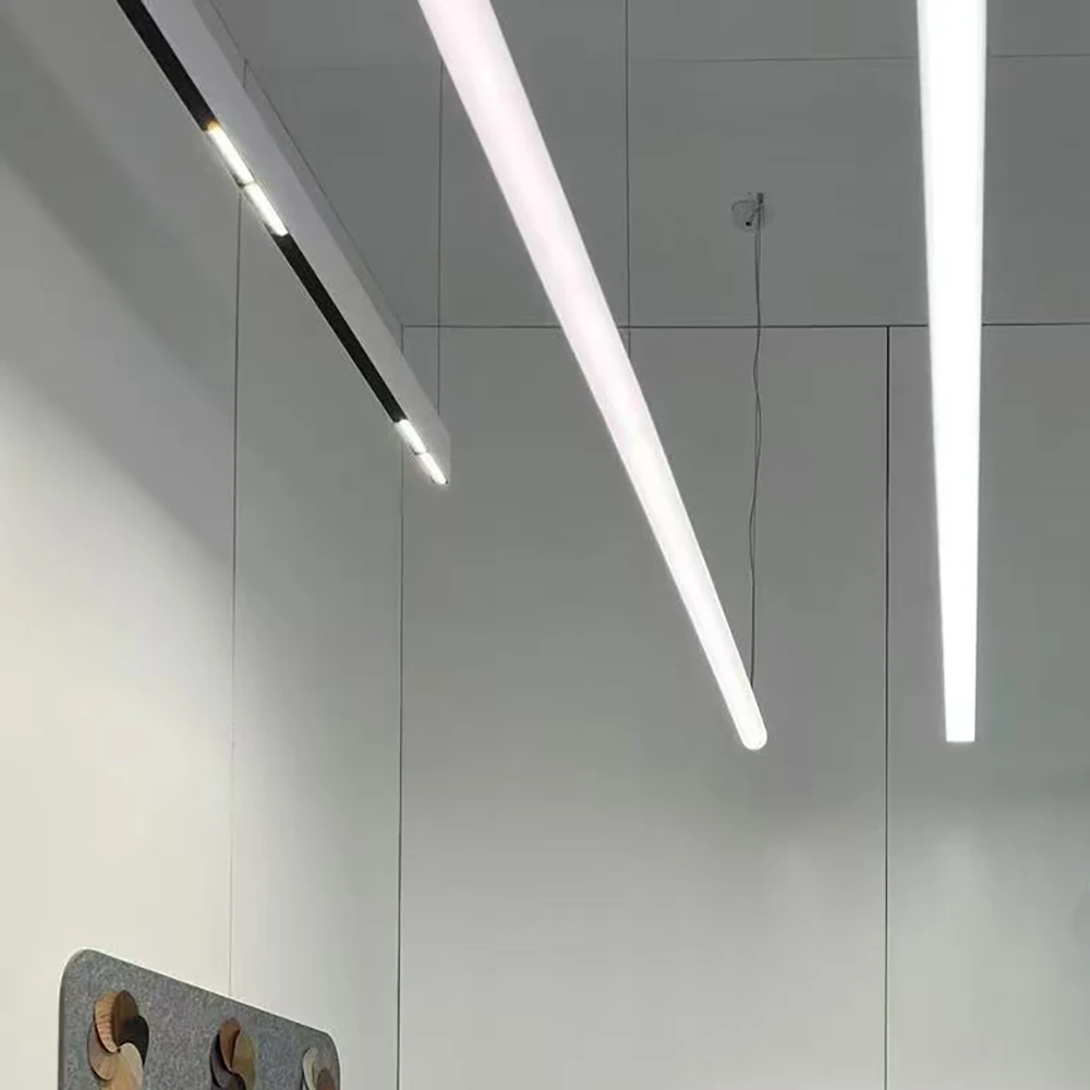 60mm Diameter Round Light Tube with White Acrlyic Lens 360 Degree Illumination Architectural Led Linear Lighting