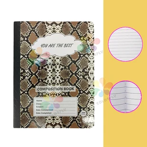 African Newest B5 Notebook 200 Pages Leopard and Marble Print Collection for South American Market Composition Book Bulk