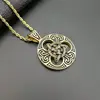Gold single pendant