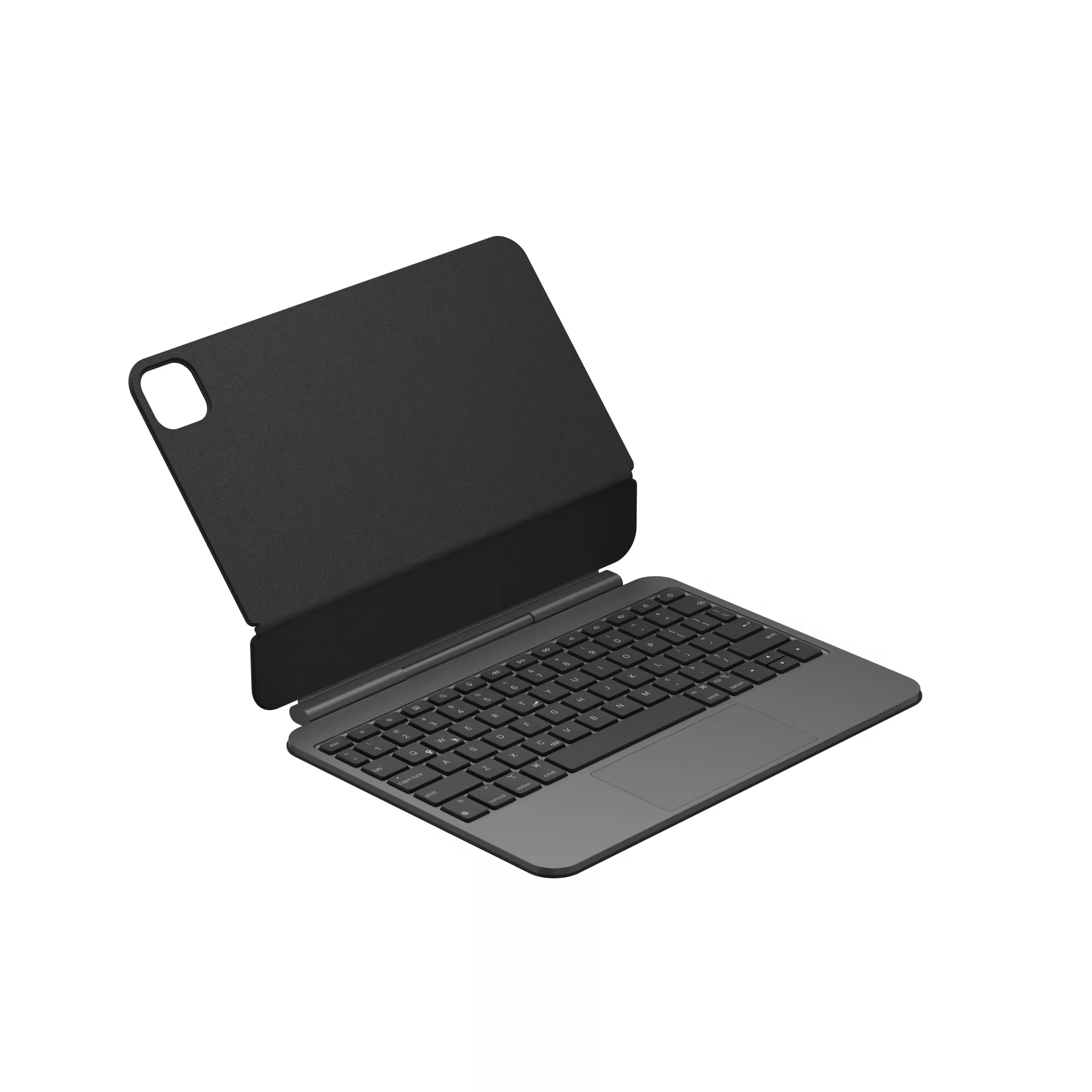 product high quality 11 inch magic keyboard with touchpad leather case for ipad pro m4 2024 aluminum material laudtec-4