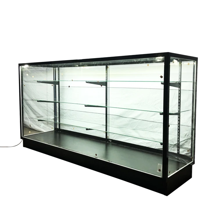 New  Design Full Vision Wooden Cheap  Display  Glass showcase / Store Fixture