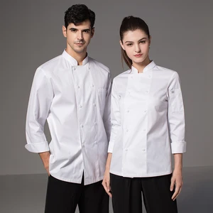 Zhenyao Chef Uniforms for Men & Women Long Sleeve Autumn & Winter Restaurant & Bar Work Clothes Western Kitchen Baking Cake Shop