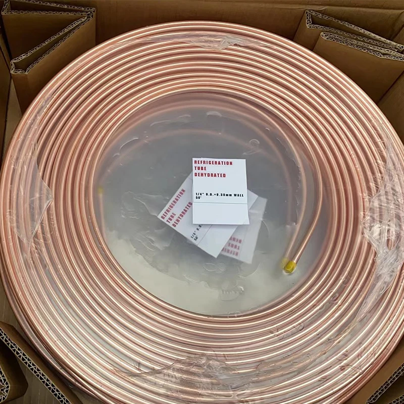 Copper Wire for Coils Double Layer Spiral Copper Coil Pipe Level Wound Copper Coil