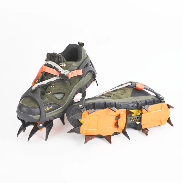 Ice Snow Grips Traction Cleats Shoes Anti Slip 12 Teeth Crampons Ice Cleats  For Hiking Boots - Buy Non Slip Ice Cleats,Winter Walking Low-pro Ice  Cleat,Crampons Ice Cleats Traction Cleats Ice Snow