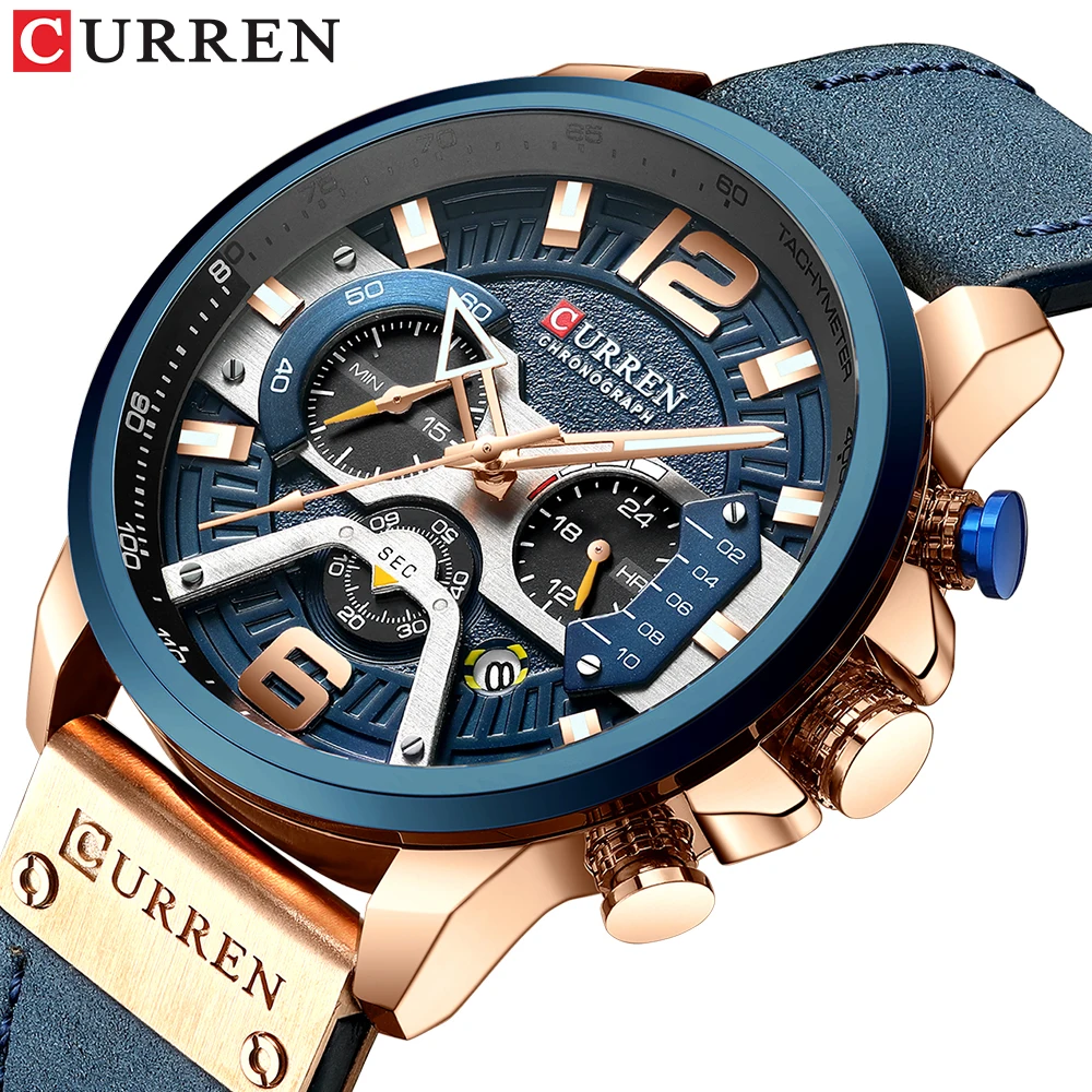 CURREN 8329 Top Brand Watch Men Watches Brand Your Own Luxury 2020 Watches Men Chronograph