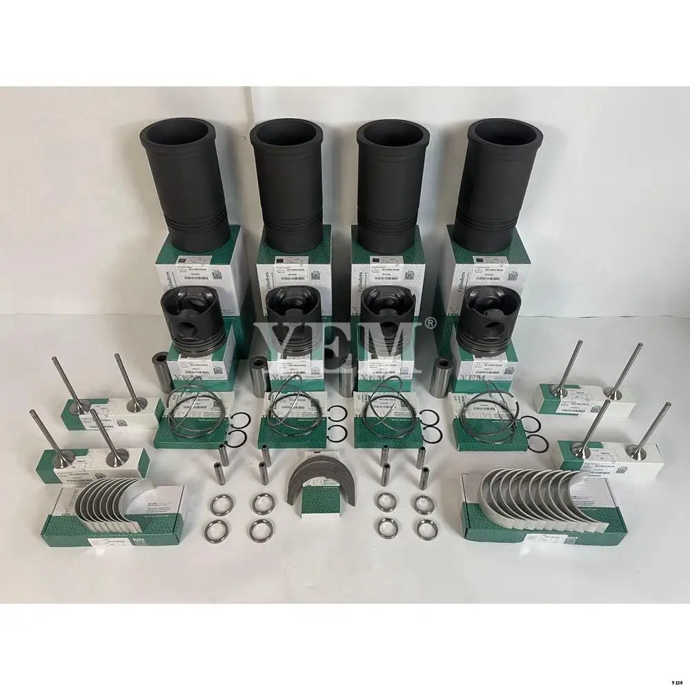 R914 Overhaul Kit With Piston Rings Liner Engine Valve Bearings for Liebherr