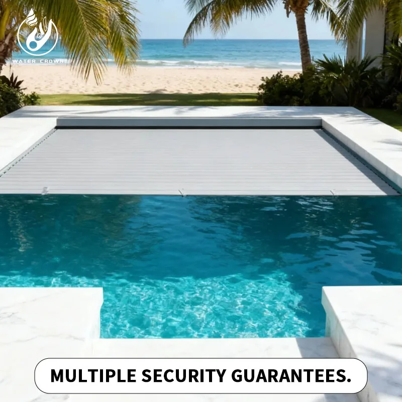 Water Crown PC Swimming Pool Cover Durable Safety Focused Advanced UV Guard Energy Efficient Easy Install User Friendly SGL12