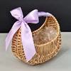 Basket+purple ribbon