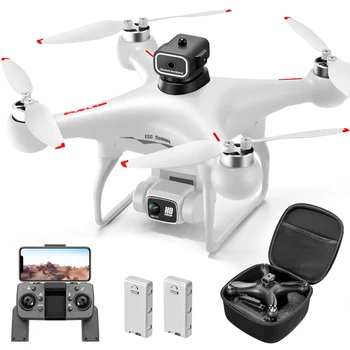 S116 Max White Brushless Motor Remote Control 15 Minutes Flight Time HD Dual Camera Drone