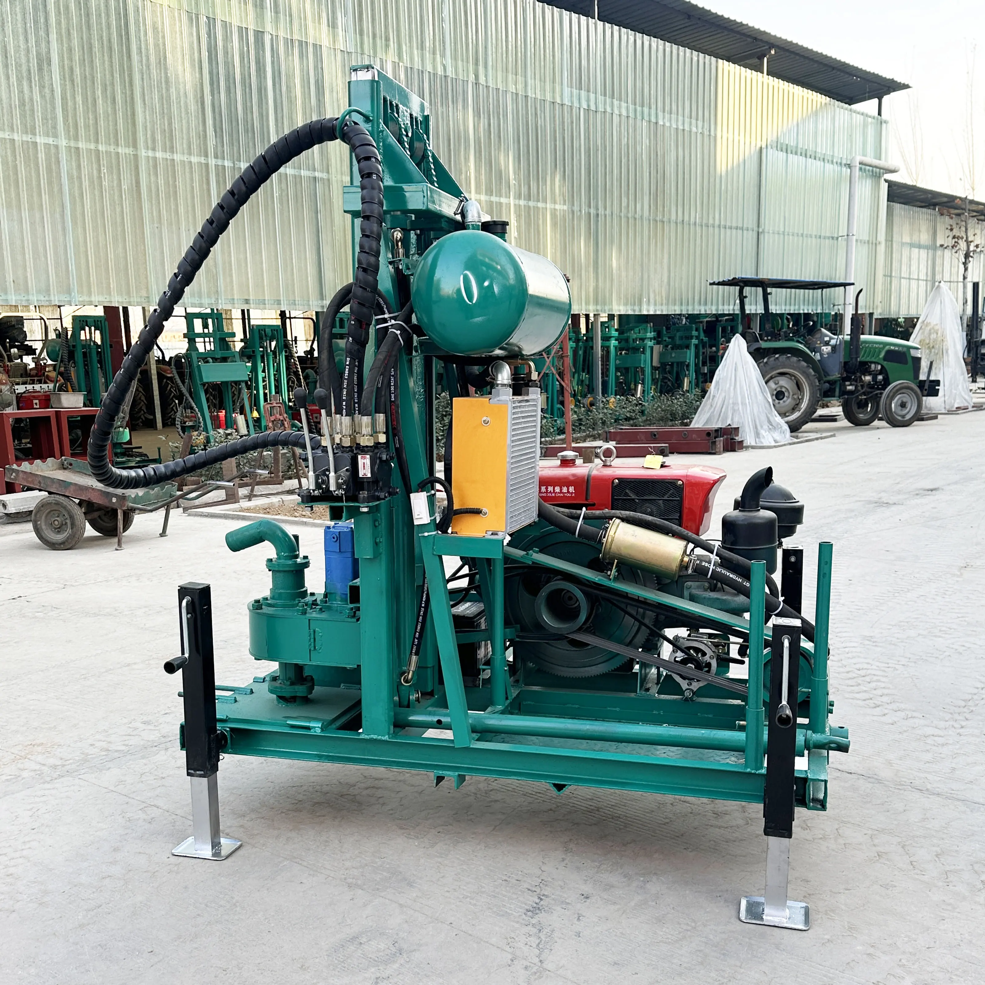 High Quality 100m Trailer Mounted Hydraulic Water Well Drilling Rig for ...