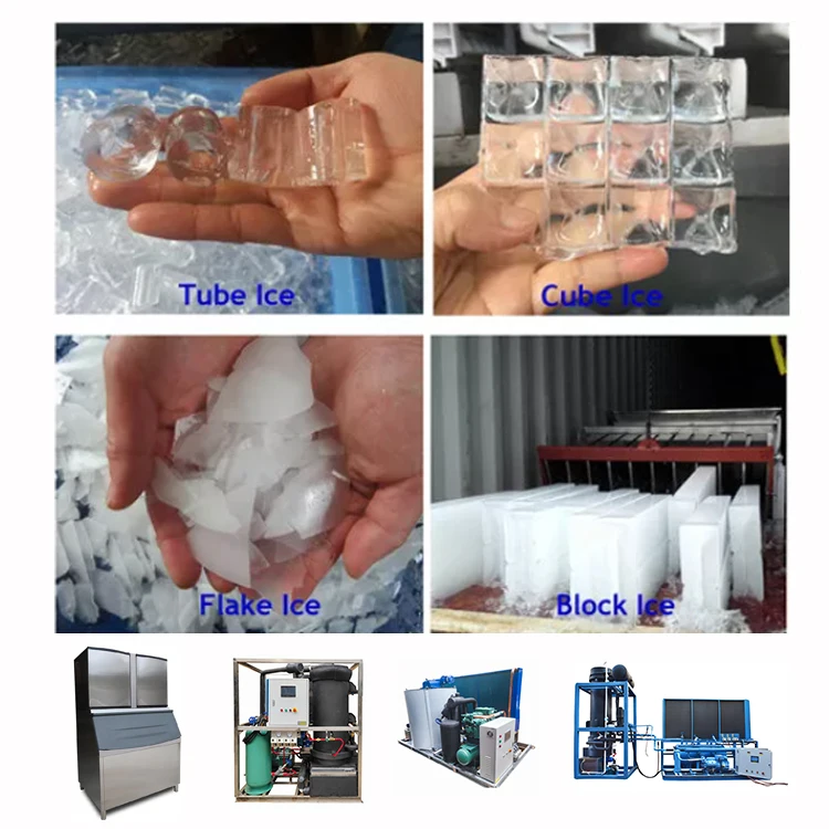 Cube Tube Flake Industrial Household Ice Maker