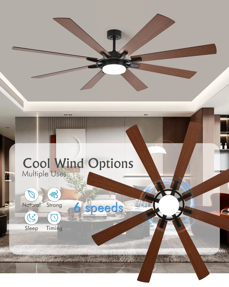 Volume Ceiling Fan, INCH, APP, CONTROL, LED - detail 2