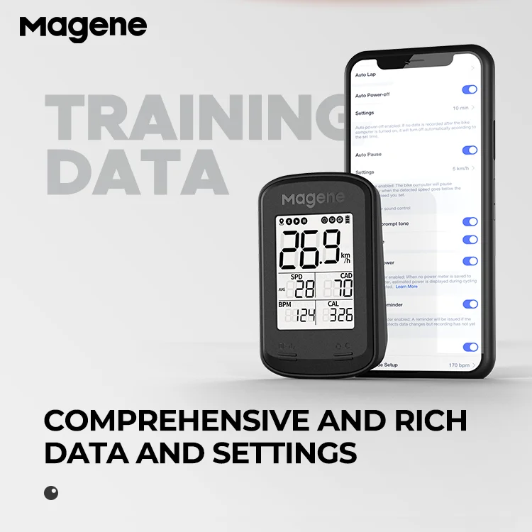 Magene C206 Pro GPS Bike Computer Wireless Cycling Bicycle Speedometer Bluetooth ANT Ciclismo Power Meter for MTB Bike Road