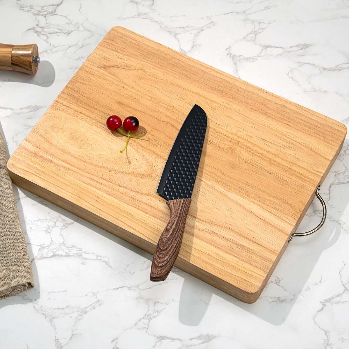 Wholesale Kitchen Super Thick Large Bulk Blank Rubber Wood Cutting