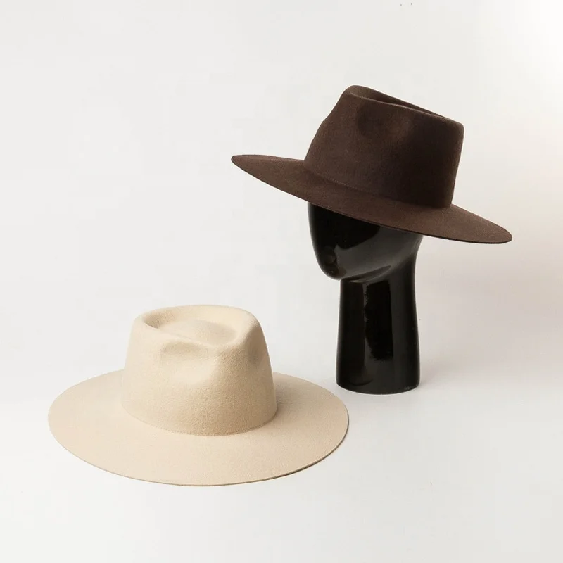 Wholesale Fashion Wool Man Hats Wide Brim Winter Fedora Felt Hat